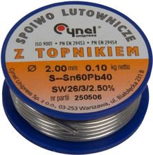 Zdjęcie Pro Spoiwo Lutownicze, Cyna Z Kalafonią Do Lutowania 3.0Mm Szpula 100G 60316 - Chełmża