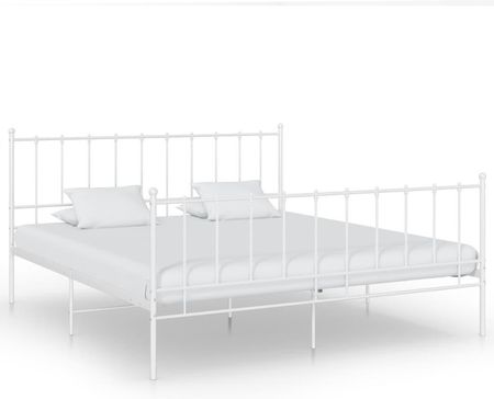 Lumarko Rama łóżka, biała, metalowa, 180 x 200 cm