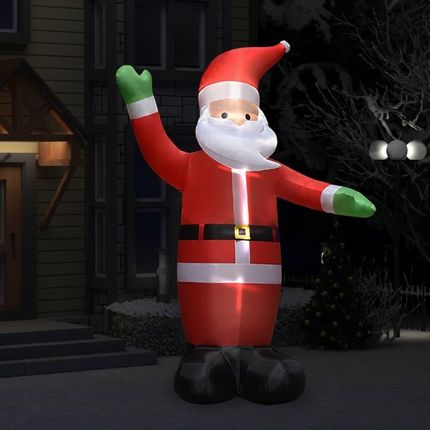 Lumarko Nadmuchiwany Mikołaj z LED, dekoracja świąteczna, IP44, 3 m