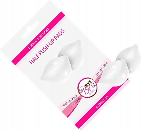 Przezroczyste Bye Bra Half Push-up Pads - Wkładki