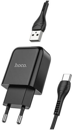 HOCO ładowarka sieciowa USB + kabel Typ C 2A N2 Vigour czarna