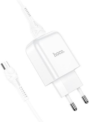 HOCO ładowarka sieciowa USB + kabel Micro 2A N2 Vigour biała