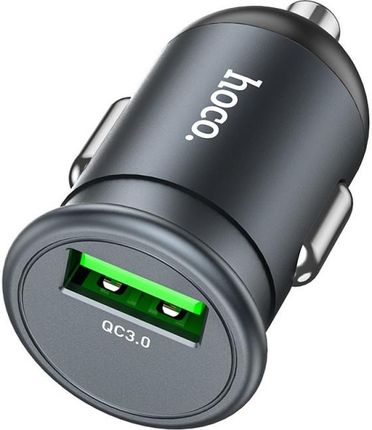HOCO ładowarka samochodowa USB QC3.0 18W Mighty Z43 szary