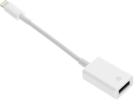 Adapter / Kabel do Iphone Lightning 8-pin - OTG biały