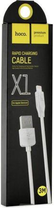 HOCO kabel do  iPhone Lightning 8-pin X1 RAPID biały 3 metry