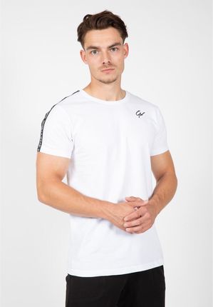GORILLA WEAR Gorilla Wear USA Chester T-shirt - biało/czarna koszulka na trening - Biały