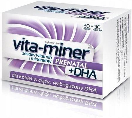 Vita-miner Prenatal  +  DHA 30 tabl.  +  30 kaps.