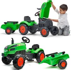 Zdjęcie Falk Traktorek X Tractor Zielony Z Przyczepką Klakson - Warka