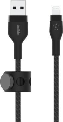 Belkin Kabel USB - Lightning Braided Silicone 3m Czarny