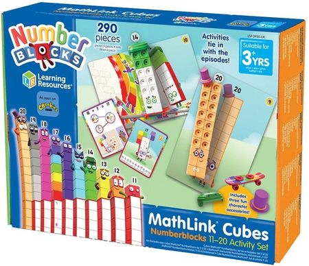 Learning Resources Klocki Kostki Matematyczne,11-20 Mathlink Cubes
