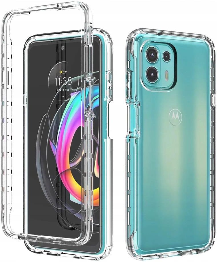 SCL Custodia per Moto Edge 20 Lite + Pellicola Protettiva per Motorola Edge 20 Lite Vetro Temperato [2 Pack] + Cover, Custodia Protettiva TPU Antigraffio Anti-impronte