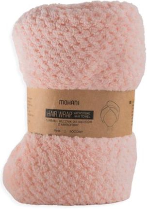 Mohani - Turban - ręcznik do włosów z mikrofibry różowy