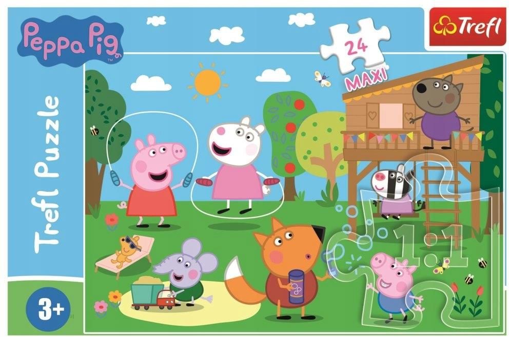 Trefl Puzzle 24el. Maxi Świnka Peppa Zabawy na polanie 14342 - Ceny i ...