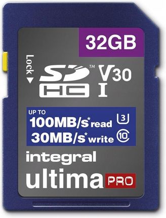 Integral High Speed Sdhc/xc V30 Uhs-i U3 32GB