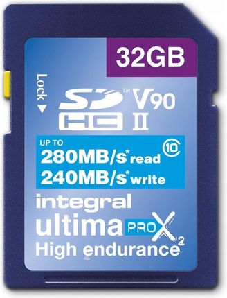 Integral UltimaPro X2 Sdhc 280/240 Uhs-ii V90 32GB