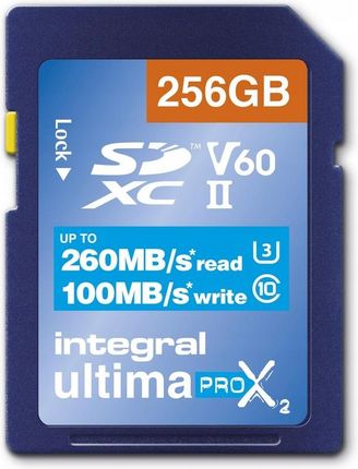Integral UltimaProX2 Sdxc 260/100 Uhs-ii V60 256GB