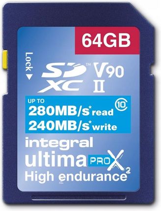 Integral UltimaPro X2 Sdxc 280/240 Uhs-ii V90 64GB