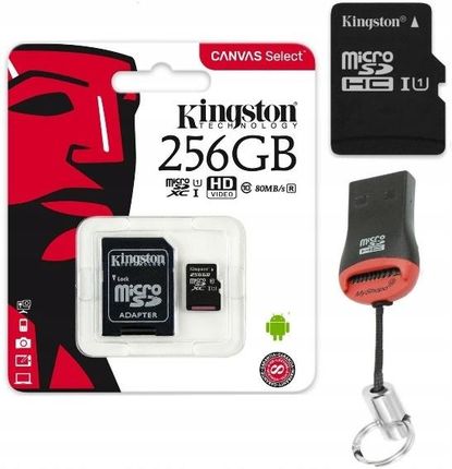 Kingston Karta Pamięci Micro Sd 256GB+ Adapter
