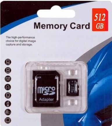 Shet Karta Pamięci Micro Sd 512GB+ Adapter Class 10 