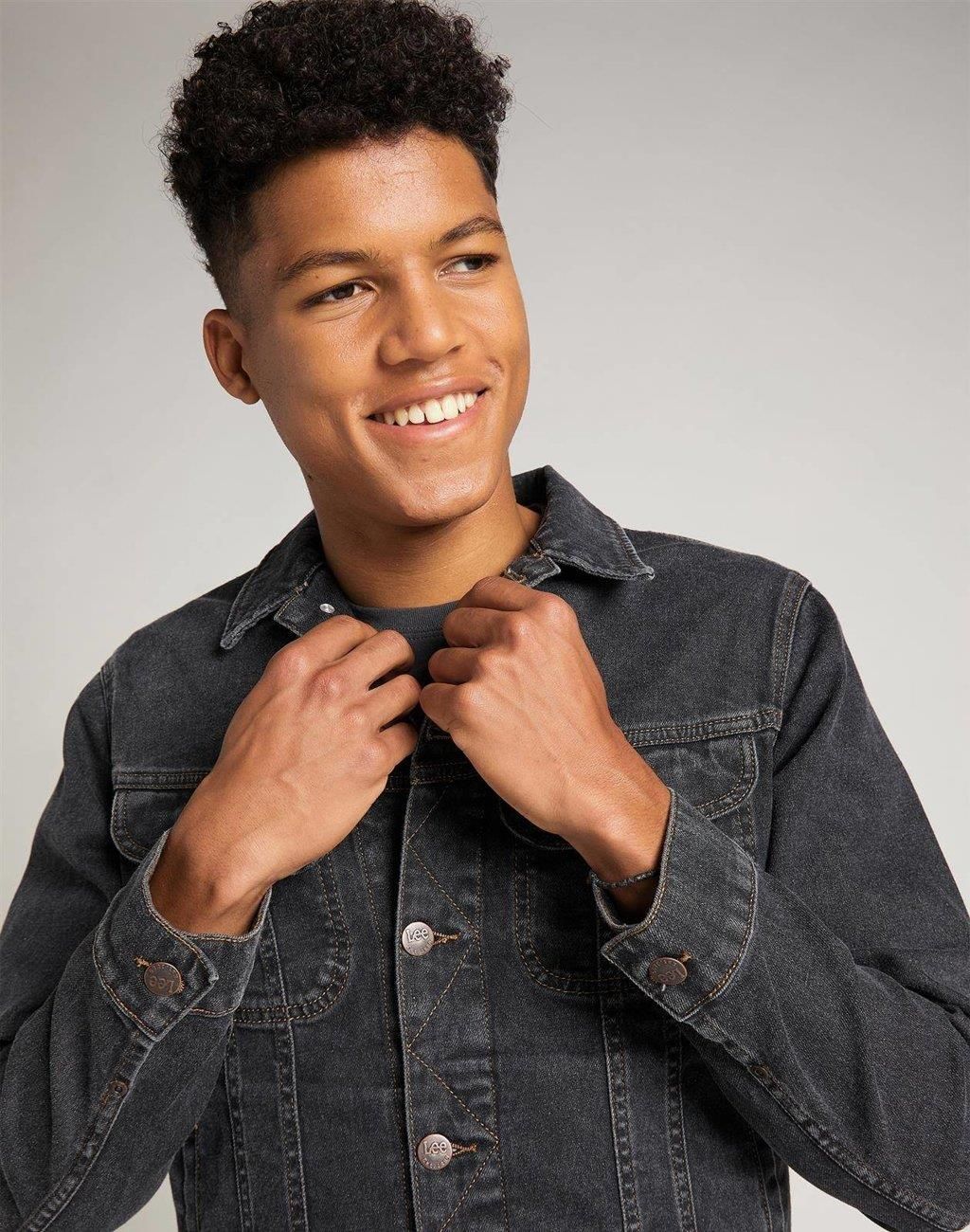 MĘSKA KURTKA JEANSOWA LEE RIDER JACKET BLACK RINSE L89ZOR47 - Ceny