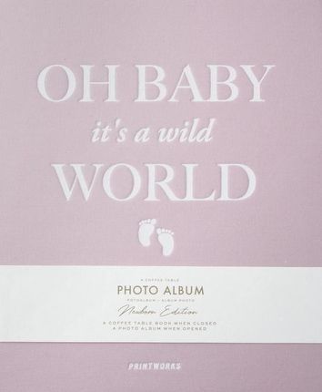 Printworks Fotoalbum. Baby It's a Wild World. Różowy 
