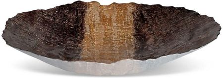 Eurofirany Szklana Misa Dekoracyjna Demi (02) (Fi) 39X8 Cm Brązowy