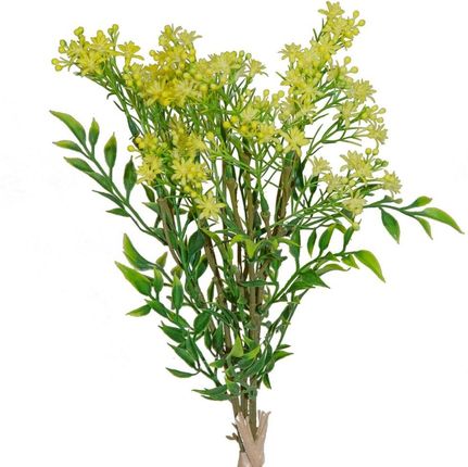 Eurofirany Kwiat Natu 245 Dł. 50 Cm Dł. Z Kwiatuszkami 30 Cm Śr Kwiat 1,5 Cm Żółty