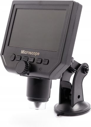 Techrebal Mikroskop Cyfrowy 600X Hd 1080P 3.6MP 8 X Led LCD 