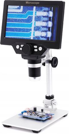 Techrebal Mikroskop Cyfrowy 1200X LCD Hd 1080P 12MP 8 X Led