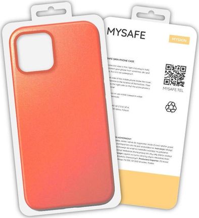 Mysafe Etui Skin iPhone 13 Mini Pomarańczowy Pudełko