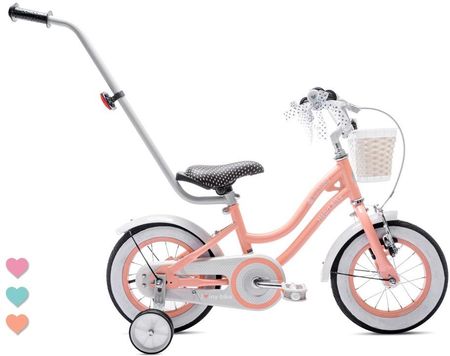 Rowerek dla dziewczynki 12 cali Heart Bike morelowy Sun Baby