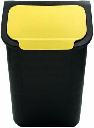 Practic Kosz Do Segregacji Odpadów Bini 25L Czarny Z Żółtą Klapką (Avo000481)