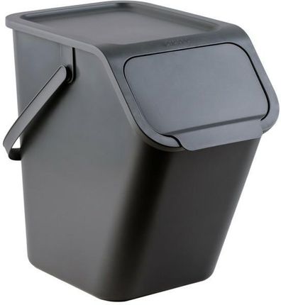Practic Kosz Do Segregacji Odpadów Bini 25L Czarny Z Szarą Klapką (Avo000480)