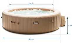 Jacuzzi Intex 28428 Spa Z Hydromasażem 216X71Cm 6 Os.