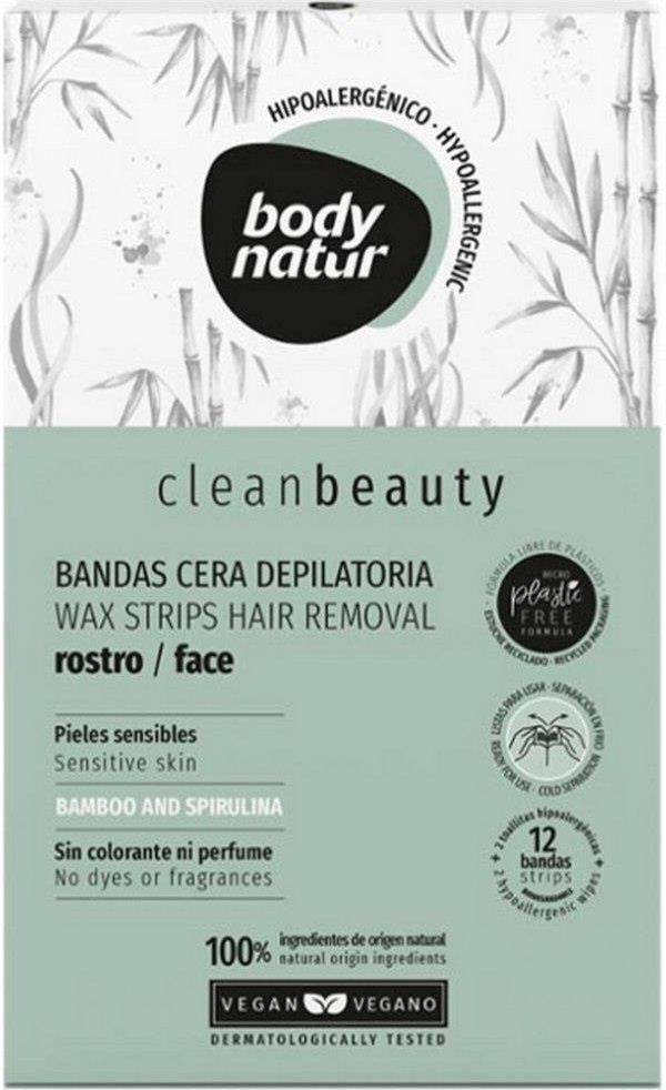 Produkt do depilacji Body Natur Plastry Do Depilacji Twarzy Clean