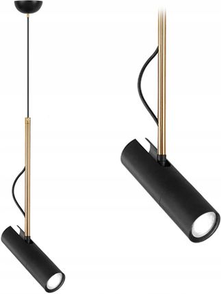 Toolight Lampa Wisząca Nowoczesna Black Gold Metal Led GU10 (APP6081C)