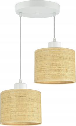 Luxolar Light Factory Lampa Wisząca Żyrandol Abażury Rattan Led E27 (LAMPAWISZĄCA920EZ2)