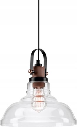 Lamkur Marco lampa wisząca transparentna miedź 28 cm loft (LM1182MIEDŹ)