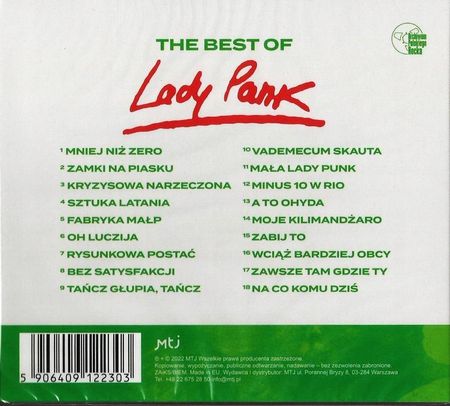 CD Best of Lady Pank - zdjęcie 2