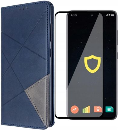 Etui Z Klapką Zaps Origami Do Galaxy A51 + Szkło