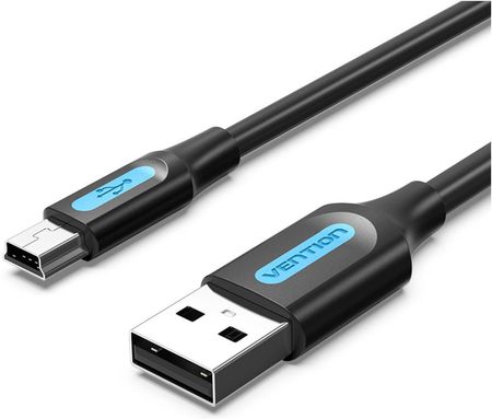 KABEL VENTION USB 2.0 A MALE TO MINI-B MALE 300CM BLACK
