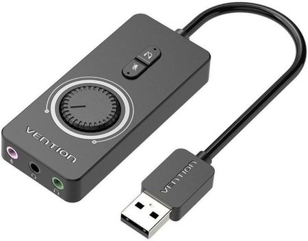 VENTION USB 2.0 EXTERNAL STEREO SOUND ADAPTER 0.15M BLK