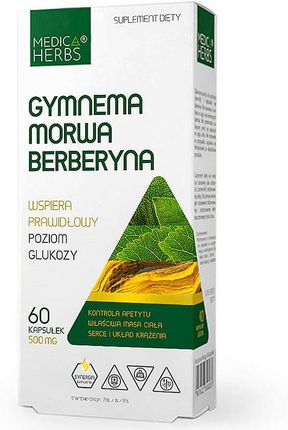 Medica Herbs Gymnema Morwa Berberyna 60kaps.