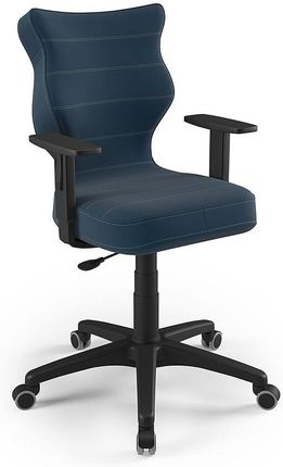 Entelo Krzesło młodzieżowe Duo BK Velvet rozmiar 5 (146-176,5 cm) niebieskie
