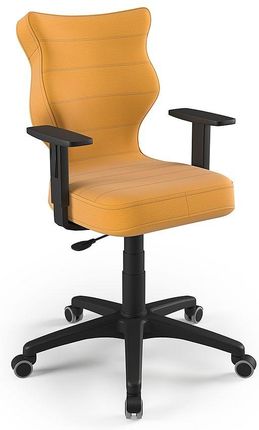 Entelo Krzesło młodzieżowe Duo BK Velvet rozmiar 5 (146-176,5 cm) żółte