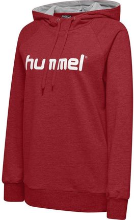 Hummel Go Cotton Logo Hoodie Woman Czerwony