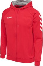 Zdjęcie Hummel Go Cotton Zip Hoodie Biały Czerwony - Poznań
