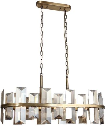 Lucea Luksusowy kryształowy żyrandol lampa wisząca patyna 8xE14 1420-52-08-L KANSAS (14205208LKANSAS)