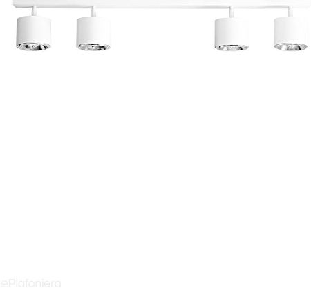 Aldex Biała lampa spot sufitowa plafon 2+2 regulowana ustawna 4xAR111 Bot 1046PL/L1 (1046PLL1)