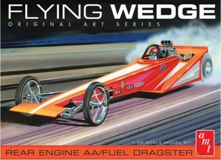 Amt Model Plastikowy Samochód Flying Wedge Dragster 1:25 Original Art Series